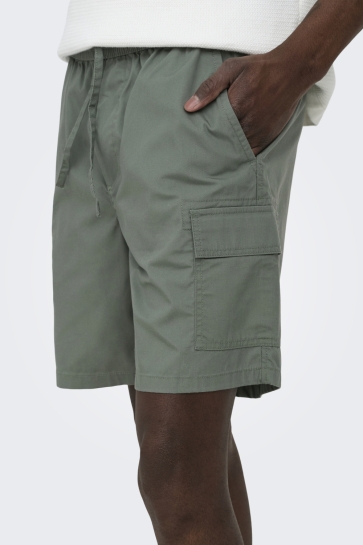 Only & Sons Korte broek ONSKAL CARGO 0287 SHORTS 22033342 Agave Green