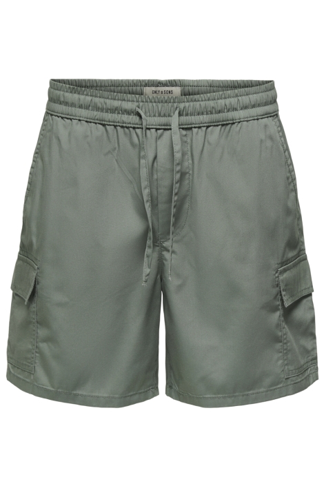 Only & Sons groene heren korte broek | Vooraanzicht