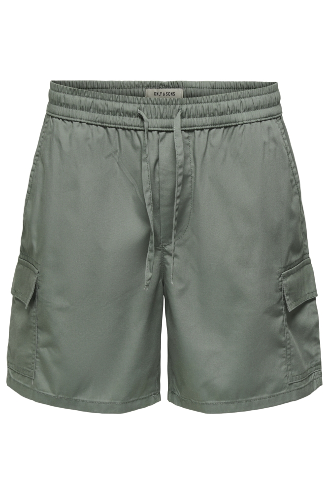 Only & Sons groene heren korte broek | Vooraanzicht