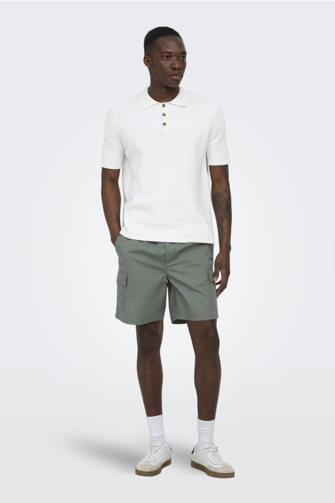 Only & Sons groene heren korte broek | Model