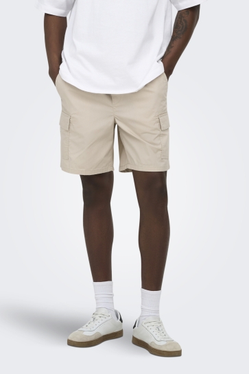 Only & Sons Korte broek ONSKAL CARGO 0287 SHORTS 22033342 Silver Lining