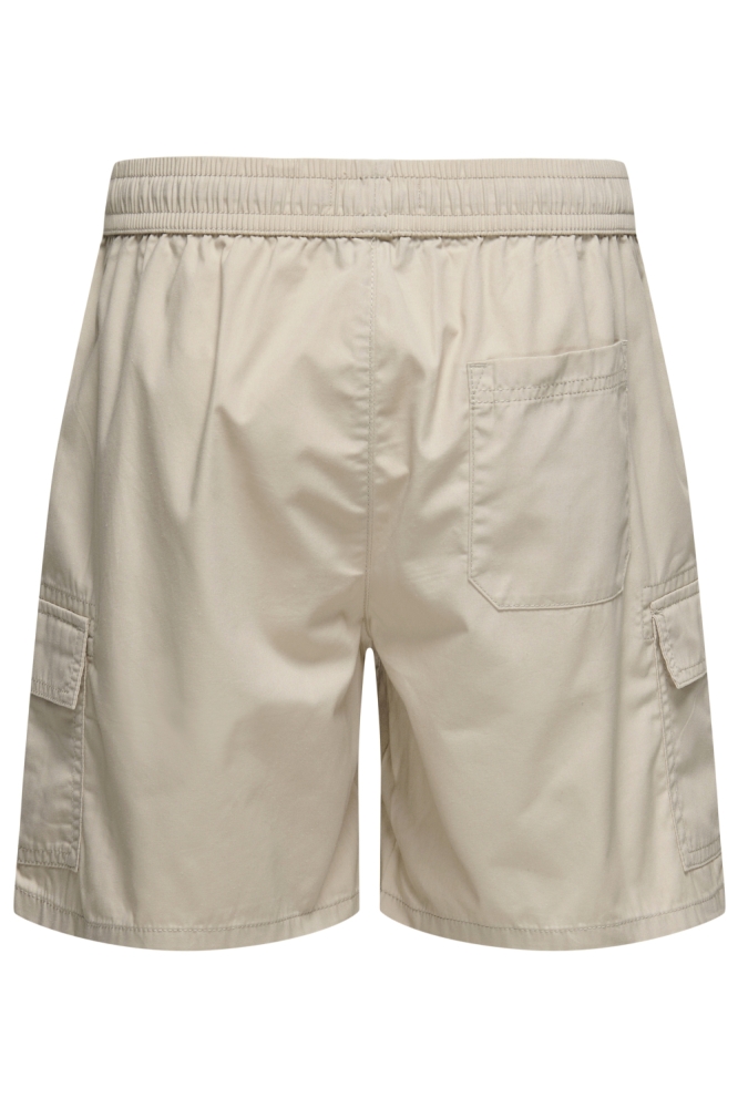 Only & Sons beige heren korte broek | Achteraanzicht