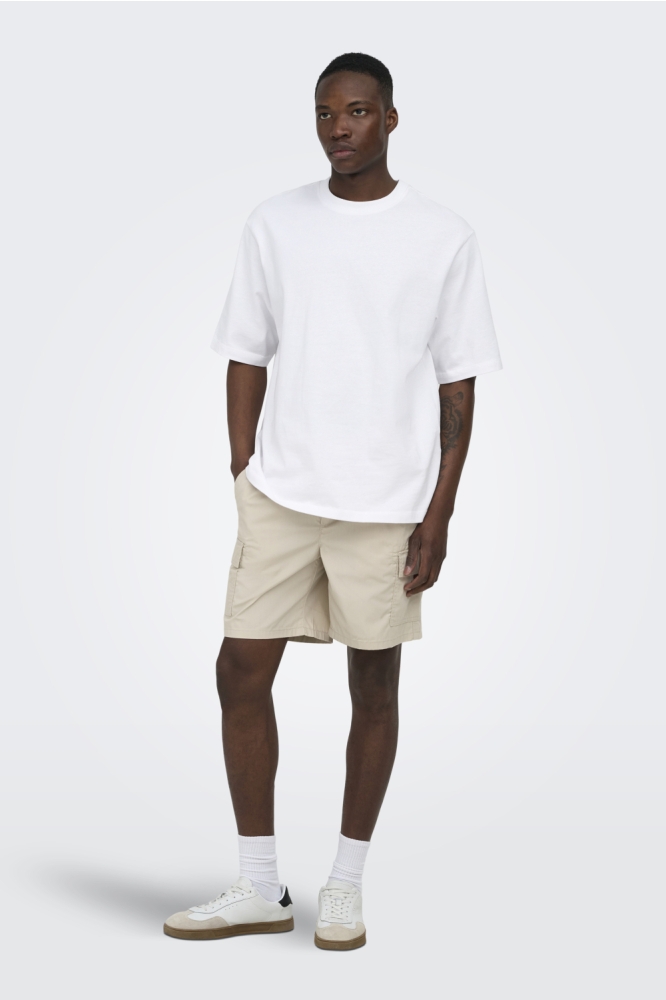 Only & Sons beige heren korte broek | Model