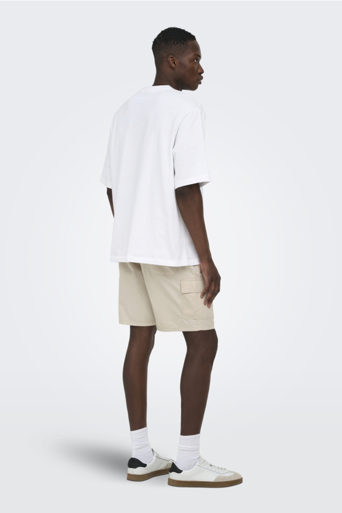 Only & Sons beige heren korte broek | Model