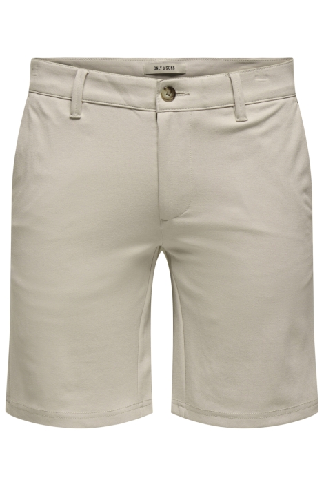 Only & Sons beige heren korte broek | Vooraanzicht