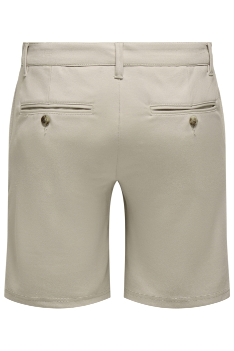 Only & Sons beige heren korte broek | Achteraanzicht