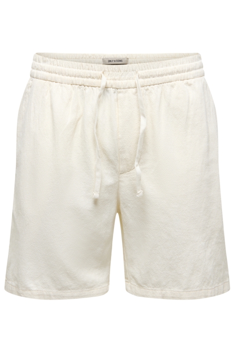 Only & Sons beige heren korte broek | Vooraanzicht