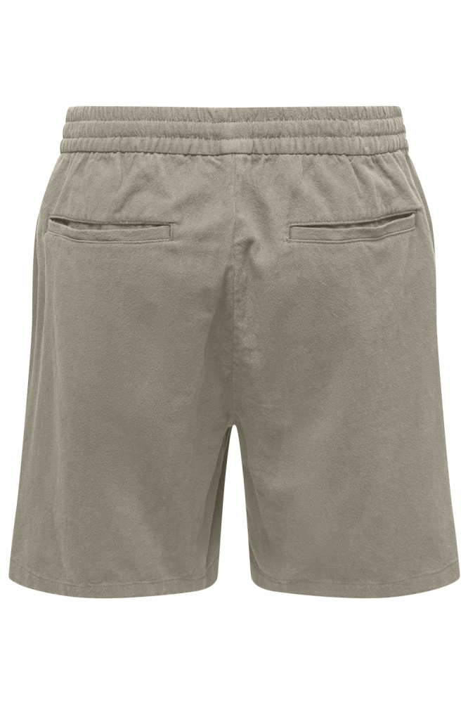 Only & Sons groene heren korte broek | Achteraanzicht