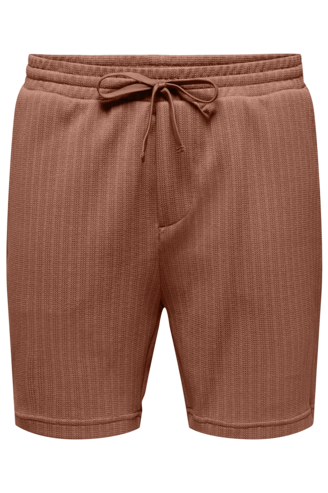 Only & Sons koperen heren korte broek | Vooraanzicht