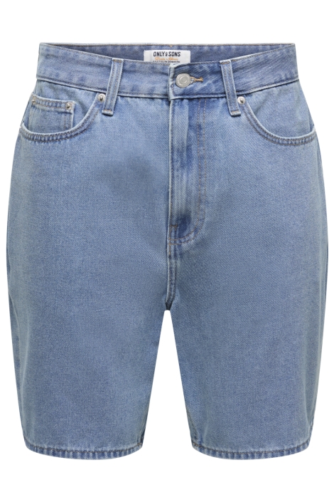 Only & Sons blauwe heren korte broek | Vooraanzicht