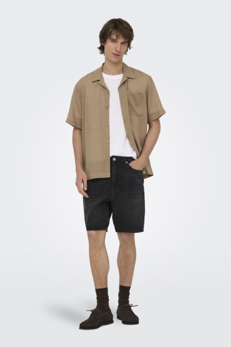 Only & Sons zwarte heren korte broek | Model