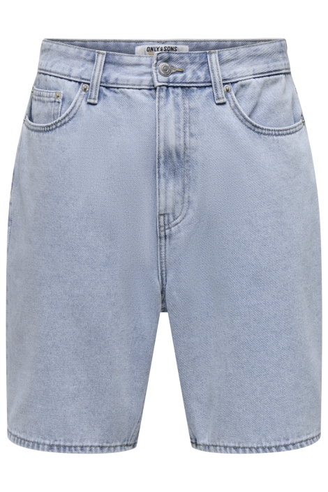 Only & Sons blauwe heren korte broek | Vooraanzicht