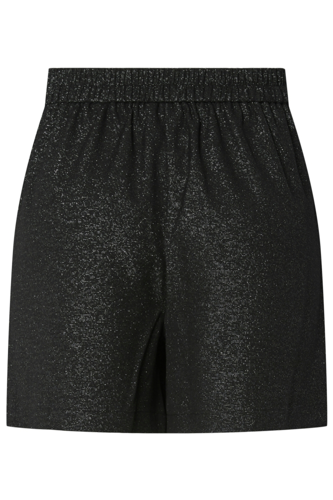 Pieces zwarte dames korte broek | Achteraanzicht