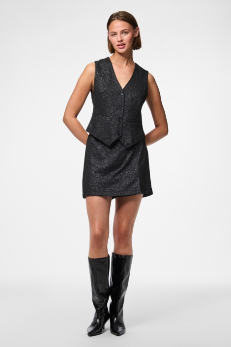 Pieces zwarte dames korte broek | Model