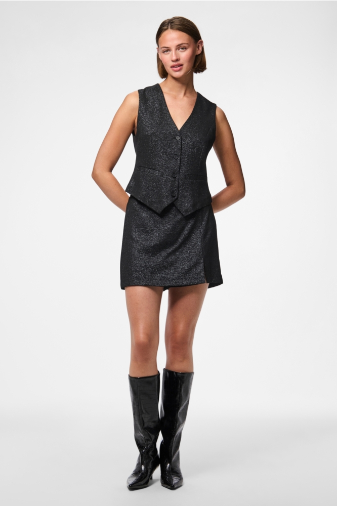 Pieces zwarte dames korte broek | Model