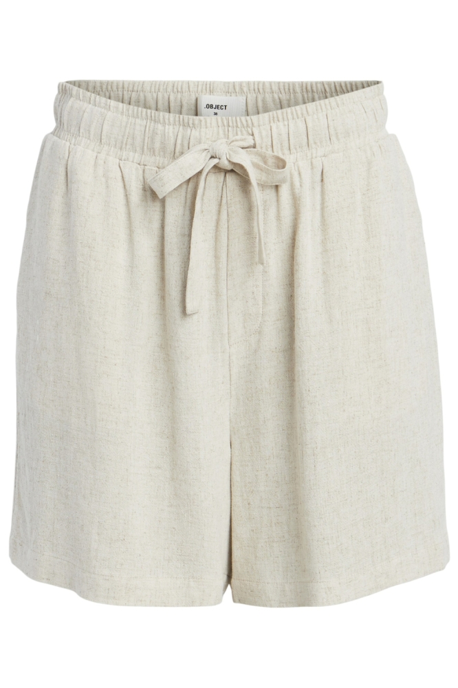 Object beige dames korte broek | Vooraanzicht