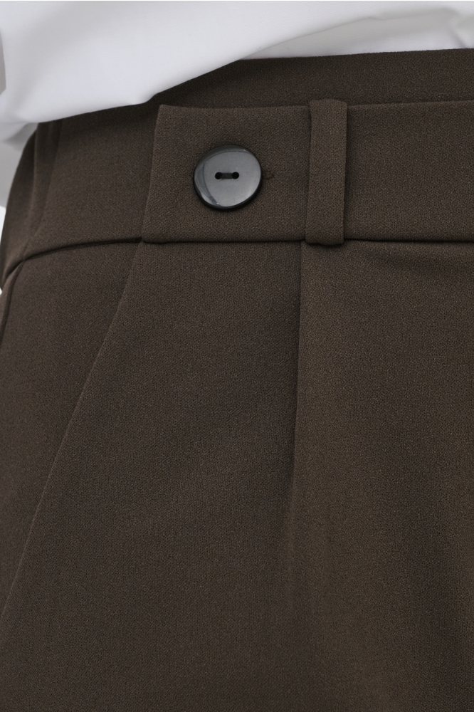 Jacqueline de Yong bruine dames broek | Close up