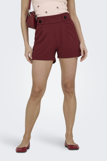 Jacqueline de Yong Korte broek JDYGEGGO LIFE SHORTS JRS NOOS 15203098 RHUBARB/ BLCK BUTT