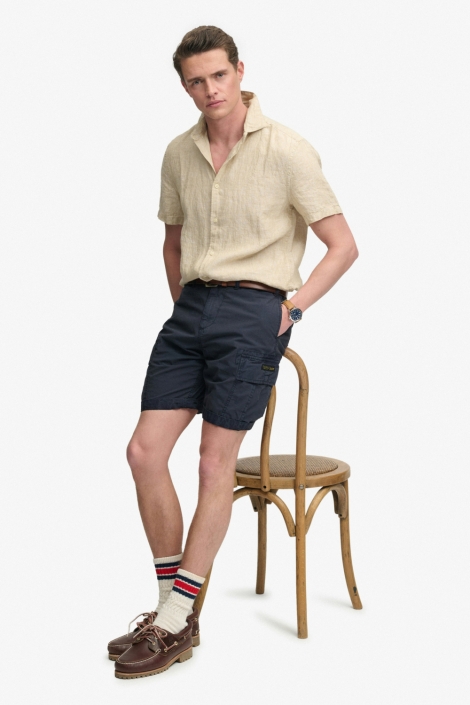 Superdry blauwe heren korte broek | Model