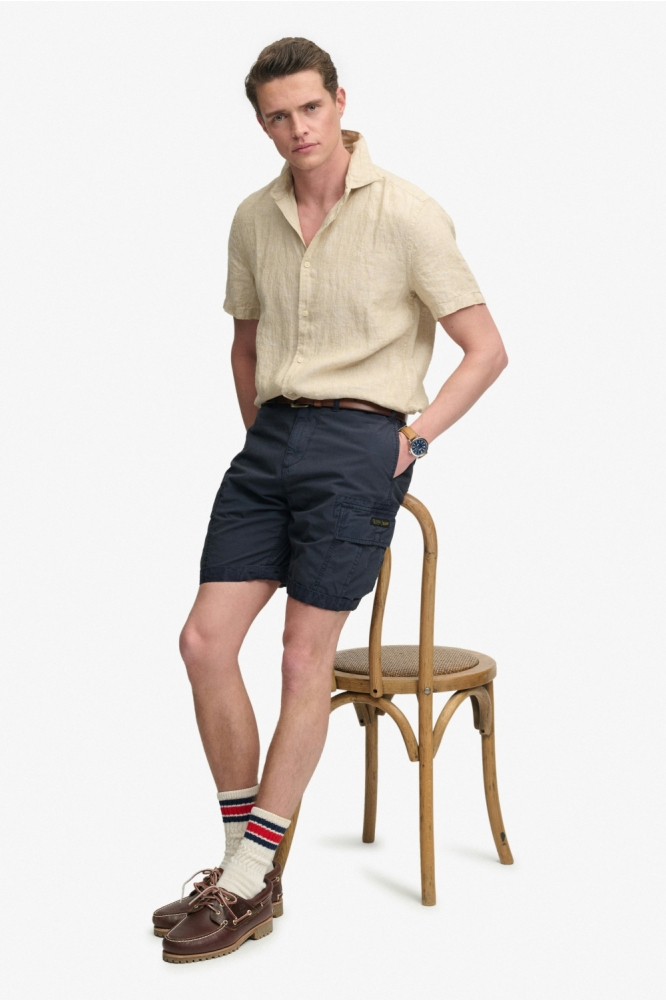 Superdry blauwe heren korte broek | Model