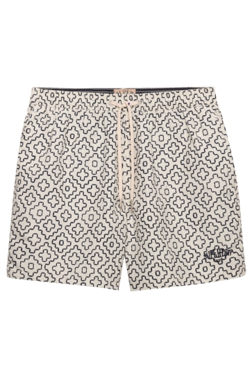 Superdry premium printed 15 swim short Beige
