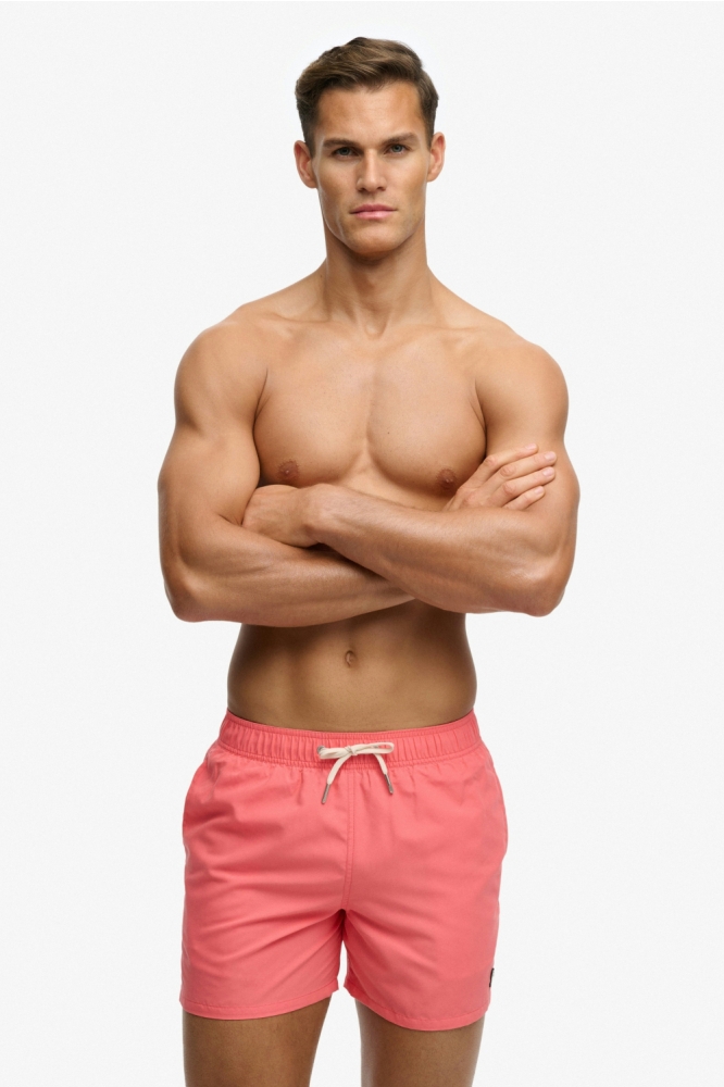 Superdry roze heren korte broek | Model vooraanzicht