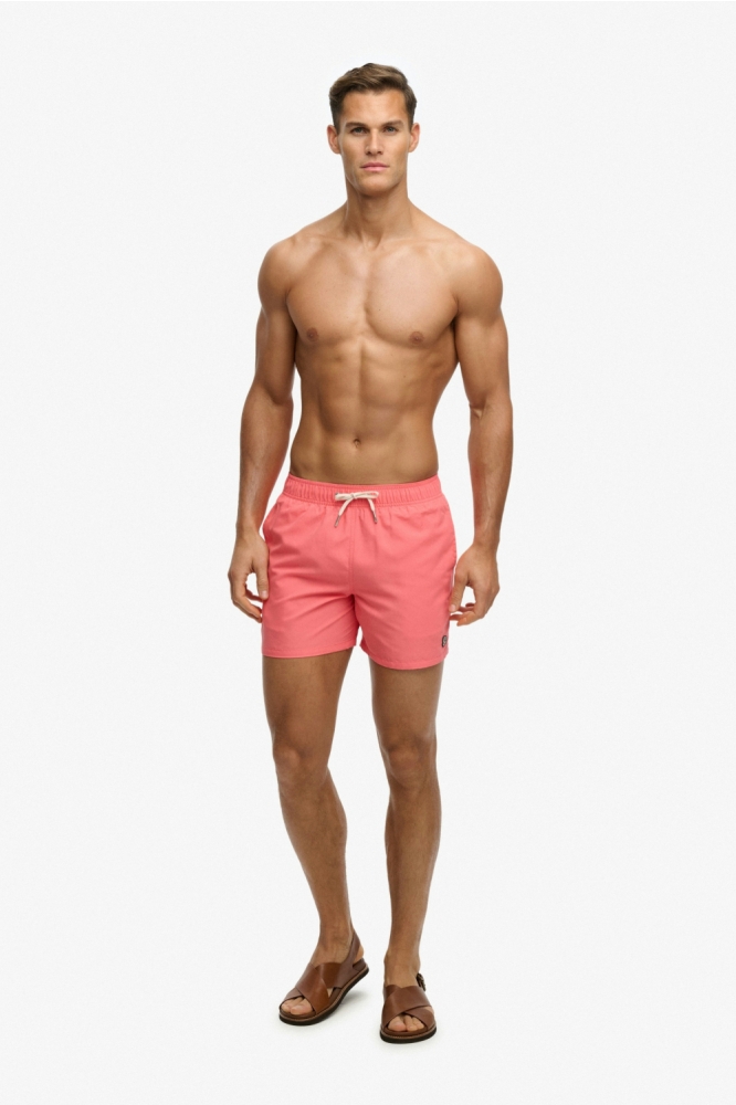 Superdry roze heren korte broek | Model vooraanzicht