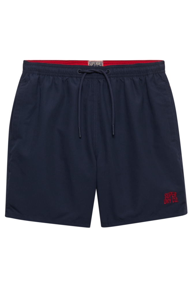Superdry blauwe heren korte broek | Vooraanzicht