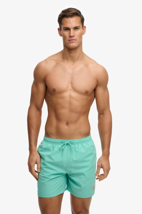 Superdry groene heren korte broek | Close up