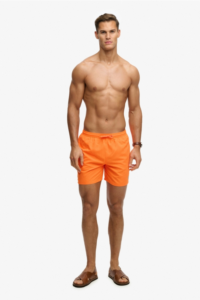 Superdry oranje heren korte broek | Model