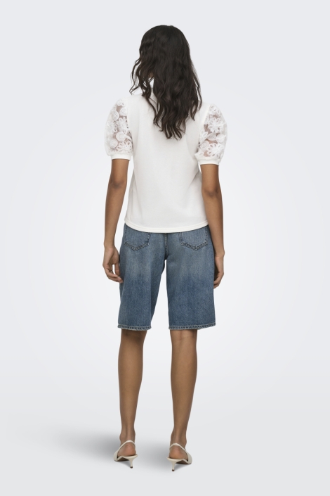 Jacqueline de Yong blauwe dames korte broek | Model