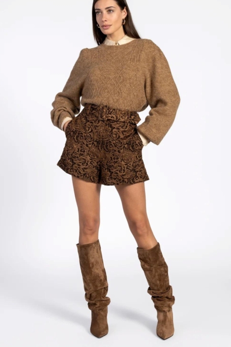 Aaiko koperen dames korte broek | Model