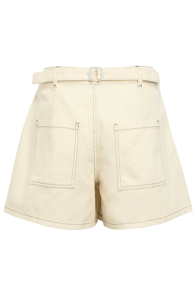 Object beige dames korte broek | Achteraanzicht