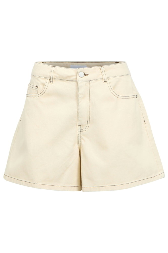 Object beige dames korte broek | Vooraanzicht