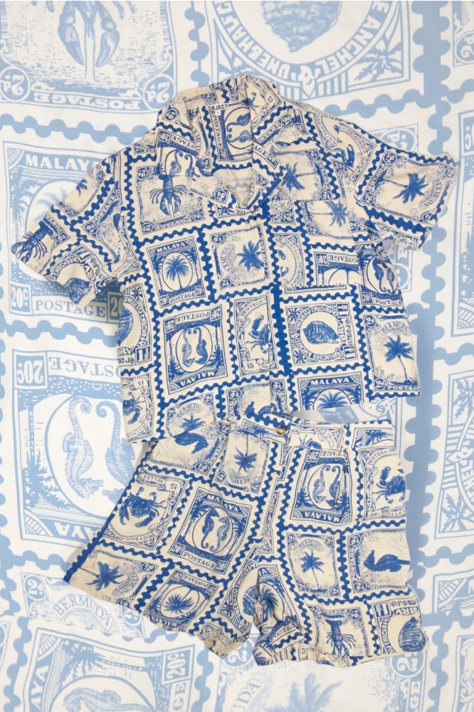 Object blauwe dames korte broek | Unique Selling Point