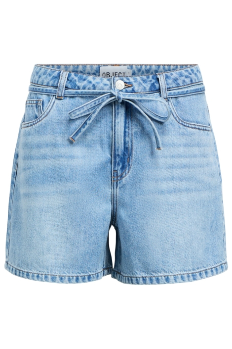 Object blauwe dames korte broek | Vooraanzicht