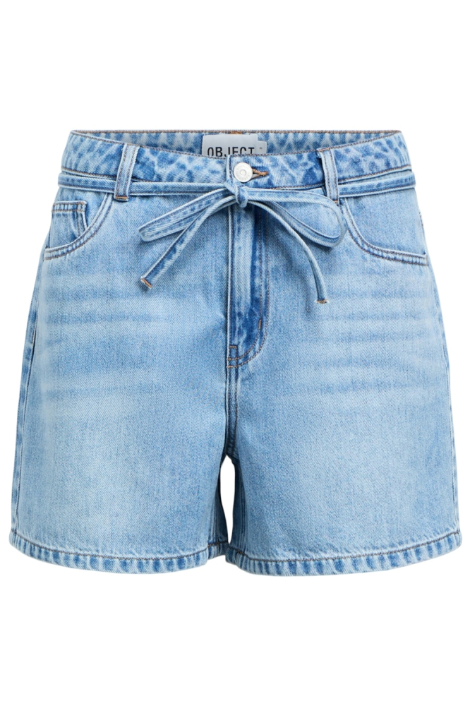 Object blauwe dames korte broek | Vooraanzicht