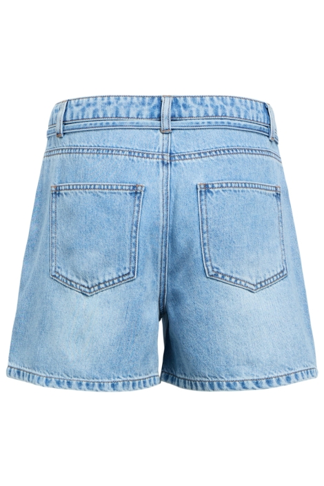 Object blauwe dames korte broek | Achteraanzicht