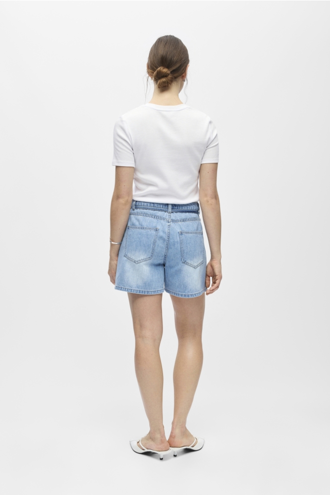 Object blauwe dames korte broek | Model