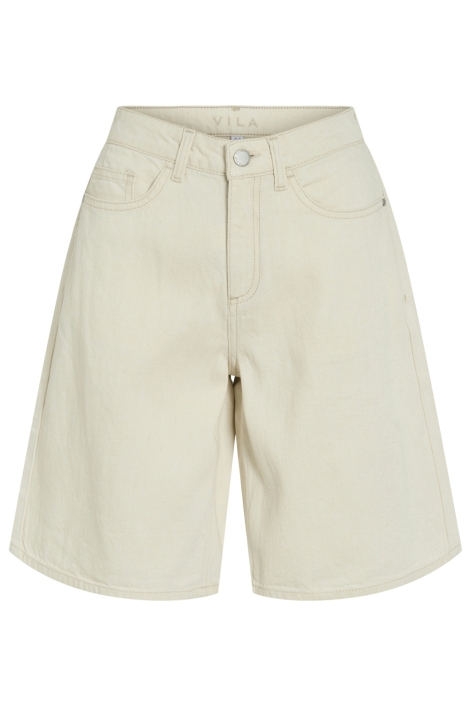 Vila ecru dames korte broek | Vooraanzicht