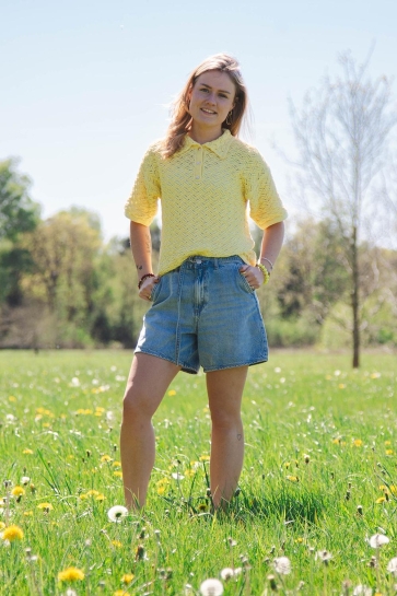 Vila Broek VIKIKI HW BELT DENIM SHORTS LBD 14114222 LIGHT BLUE DENIM