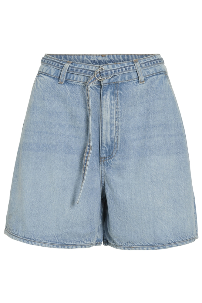 Vila blauwe dames korte broek | Vooraanzicht