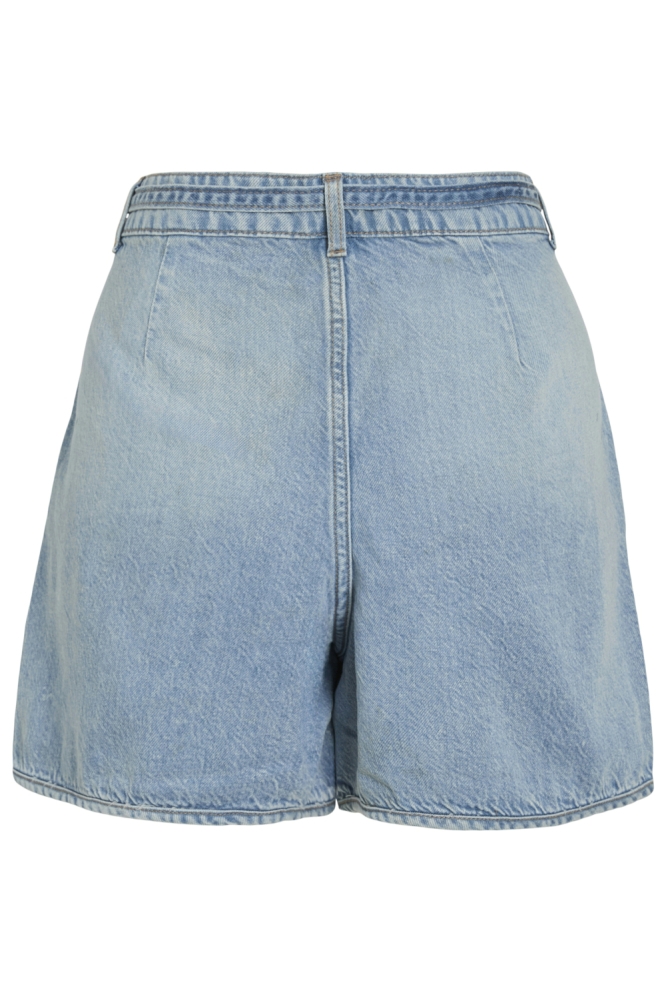Vila blauwe dames korte broek | Achteraanzicht