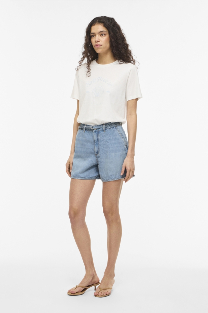 Vila blauwe dames korte broek | Model