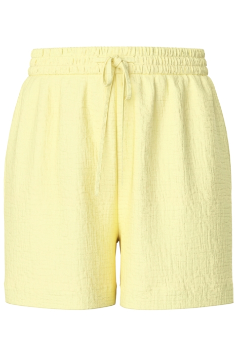 Pieces gele dames korte broek | Vooraanzicht