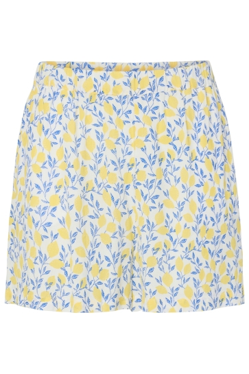 Pieces Broek PCBARRI HW SHORTS WVN MSA BC 17163501 CLOUD DANCER/ LIMONE LEM