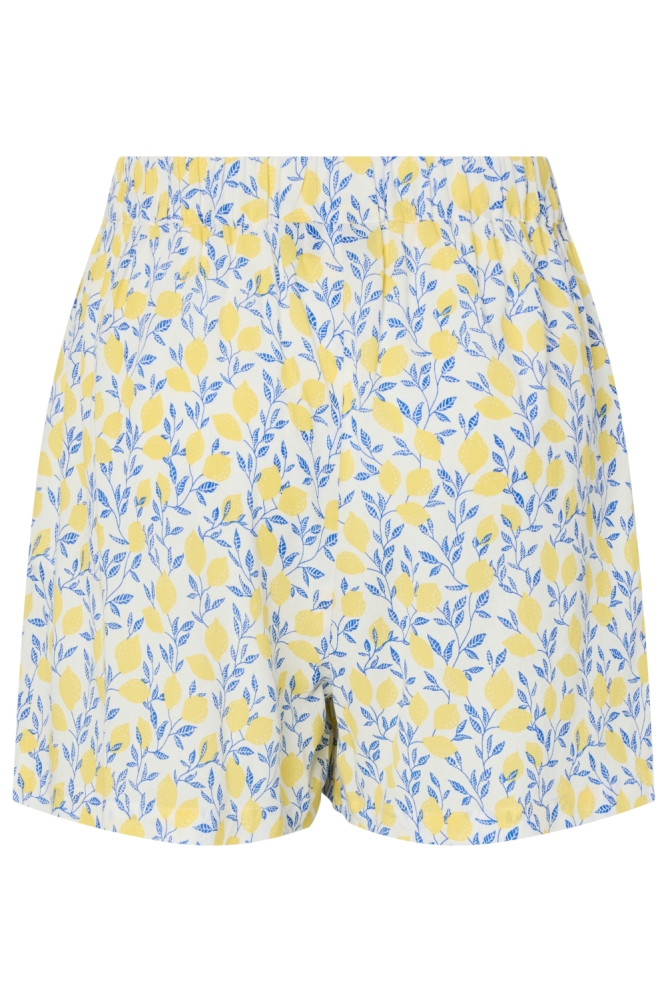 Pieces witte dames korte broek | Achteraanzicht