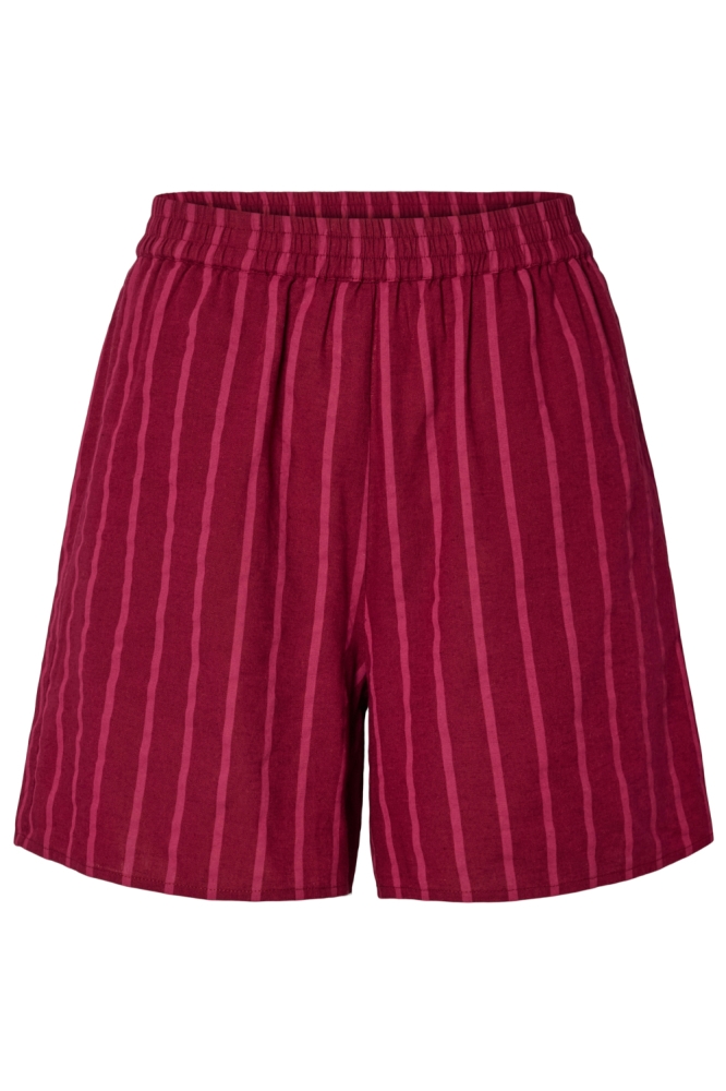 Pieces roze dames korte broek | Vooraanzicht