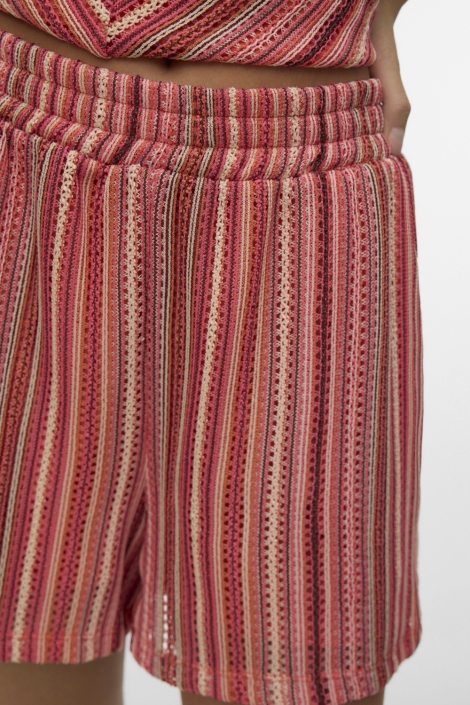 Vero Moda roze dames korte broek | Close up