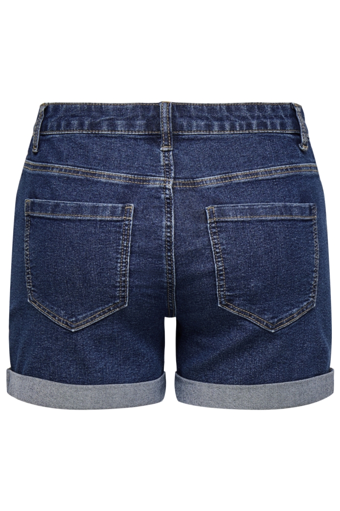 Jacqueline de Yong blauwe dames korte broek | Achteraanzicht